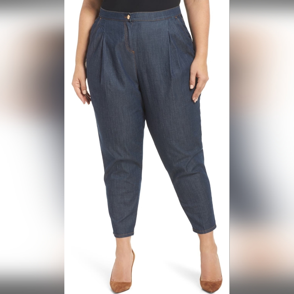 Ashley Graham X Marina RinaldiIdillico Stretch Denim Trousers